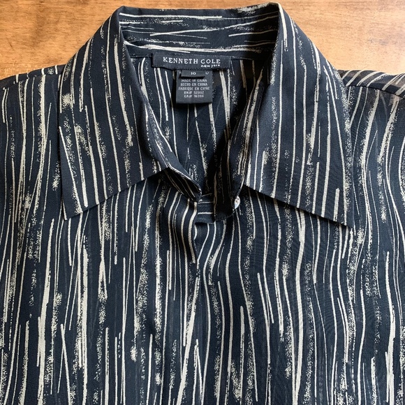 Vintage Kennith Cole Sheer Silk Blouse - Picture 1 of 3